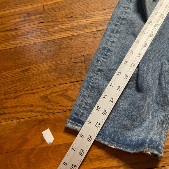 AGOLDE Riley Distressed Straight Crop Jeans Size 26 - Picture 7 of 10